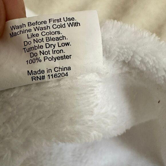 Gold Coast White Bear Lovey Stars 14” Security Blanket Plush Teddy Baby - Picture 7 of 8